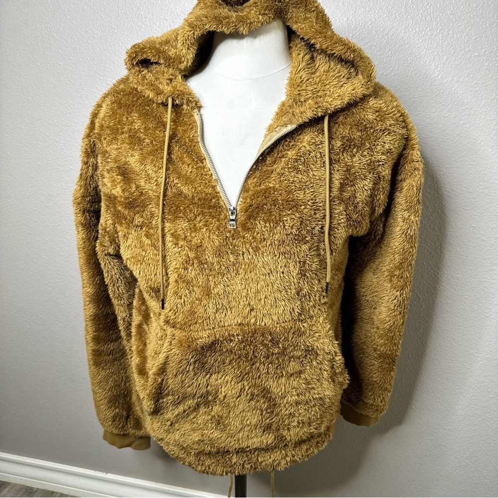 Original Use Tan 1/4 Zip Fleece Jacket